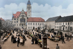 Wochenmarkt Rheydt um 1897