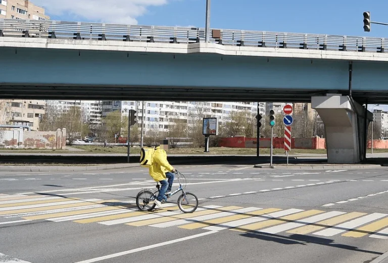 Zebrastreifen Radfahrer