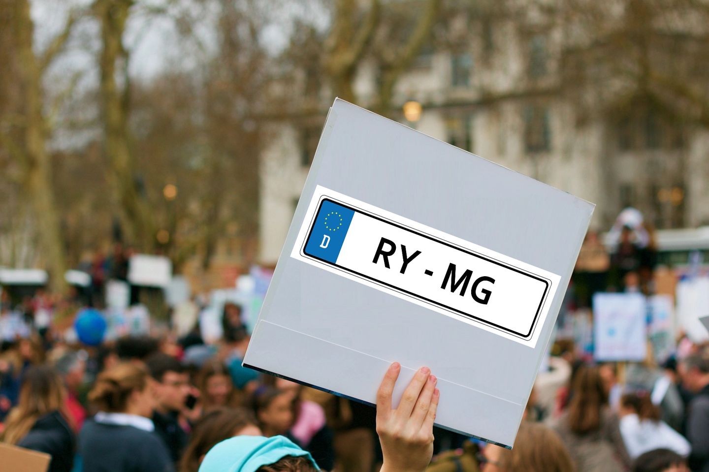 Demonstration Kennzeichen RY