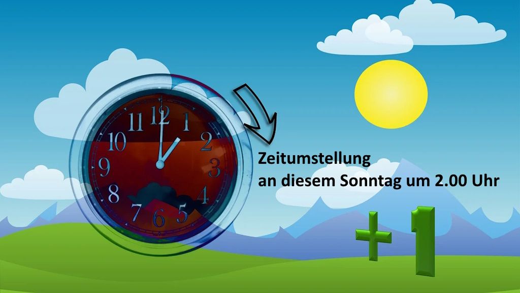 zeitumstellung text
