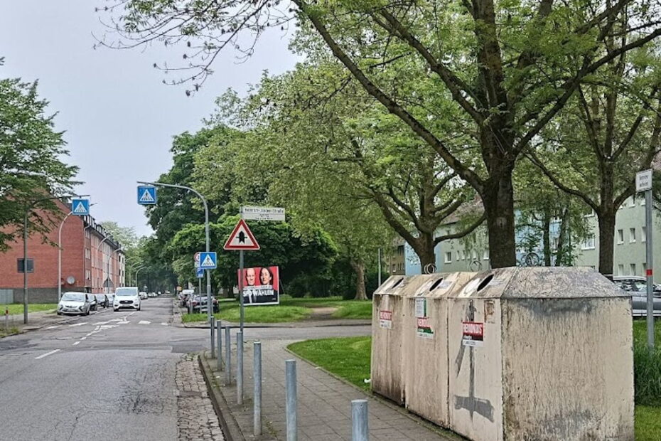 Glascontainer Bruchstrasse Rueckhaltebecken