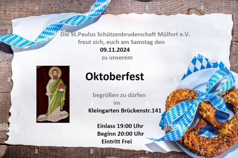 Oktoberfest Schuetzen Muelfort