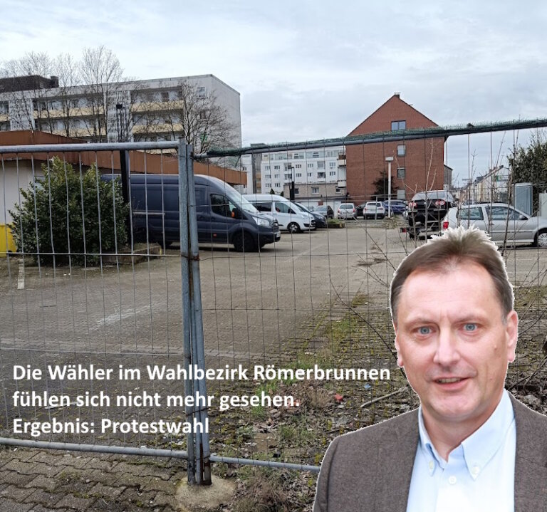 Roemerbrunnen Protestwahl 2025 text