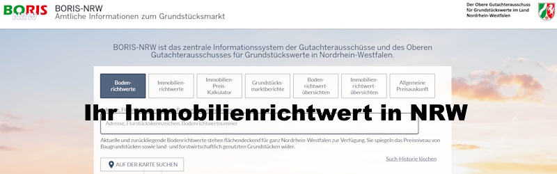 BORIS Immobilienrichtwerte NRW 2