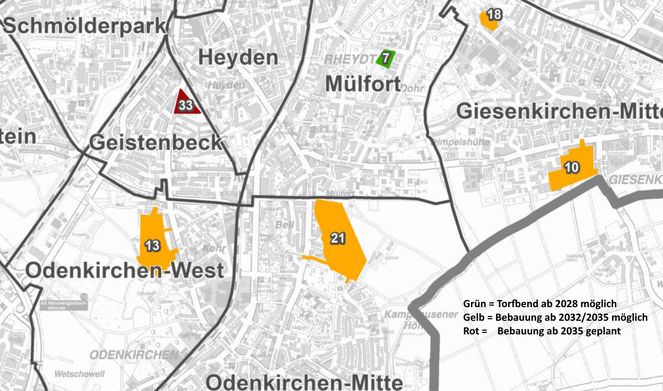 Bebauung am Torfbend und an der Höhenstraße rückt in den Fokus