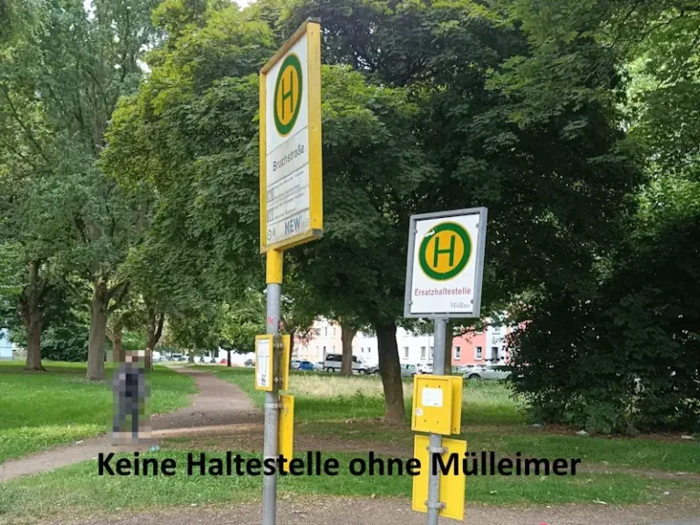 Keine Haltestelle ohne Muelleimer 800