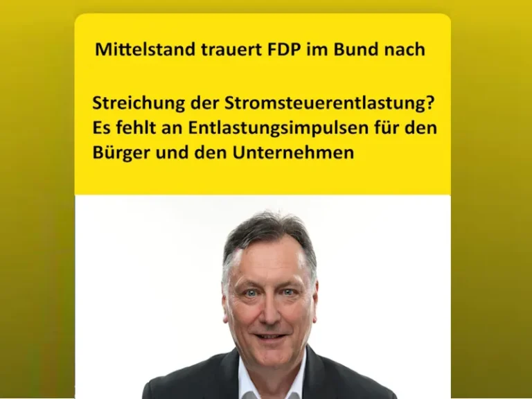 Mittelstand trauert FDP im Bund nach kl