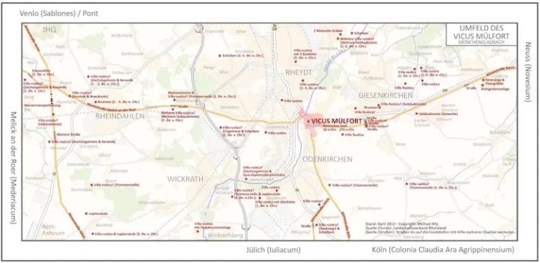 Umfeld des Vicus Muelfort 1.–3. Jhr. n. Chr