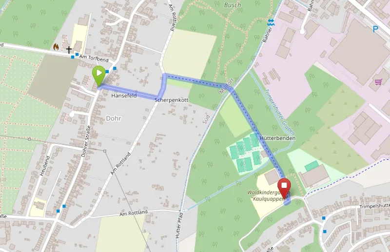 Beleuchtung Fußweg Dohrer Busch Maps