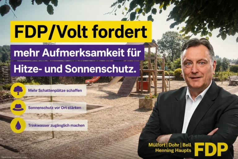 FDP Volt Sonnenschutz an Spielplätzen