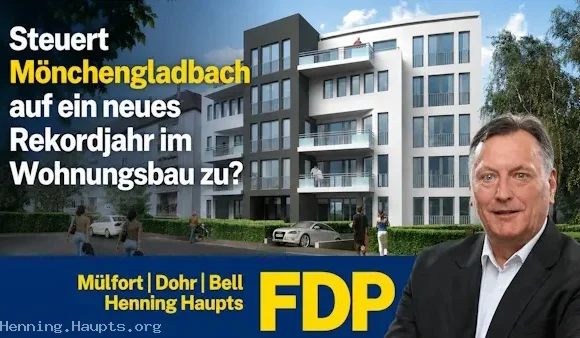 Mönchengladbach auf ein neues Rekordjahr im Wohnungsbau