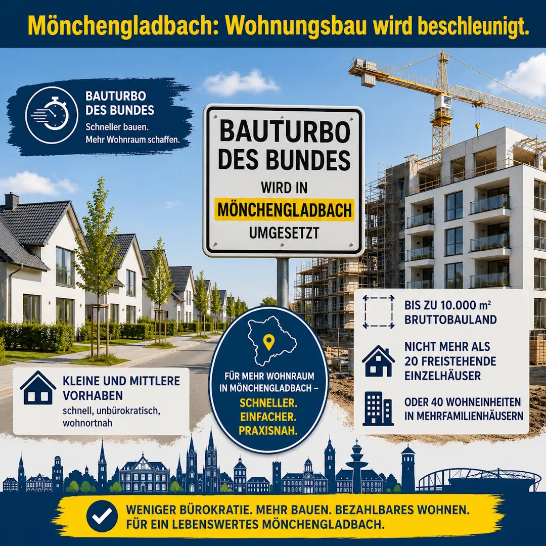 Mönchengladbach Bauturbo Wohnungsbau