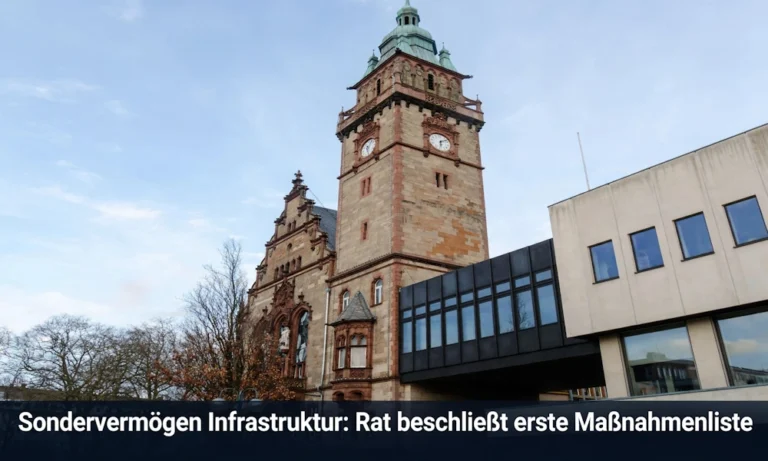 Mönchengladbach Sondervermögen Infrastruktur Maßnahmenliste